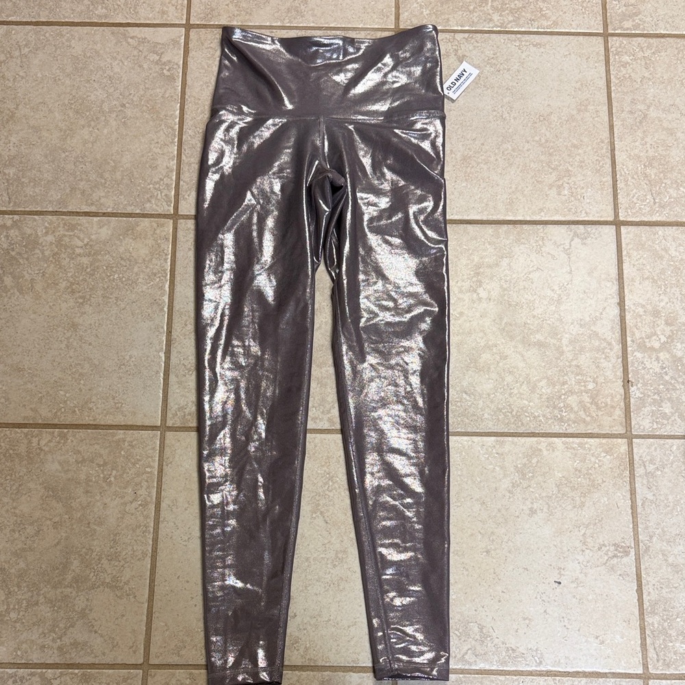 Old Navy Metallic Leggings NWT